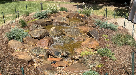 Cost to build a medium sized waterfall in your yard.
